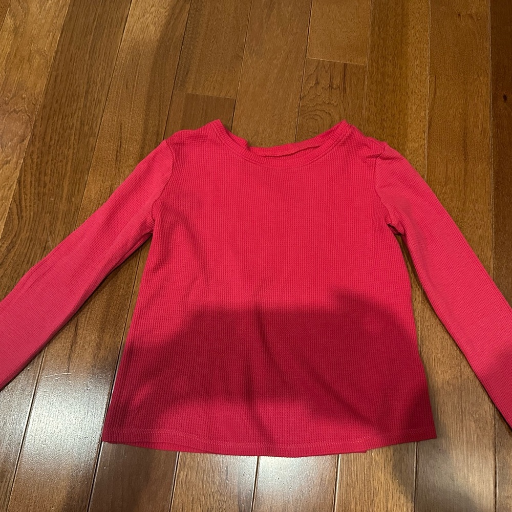 Kids Red Long Sleeve Shirt